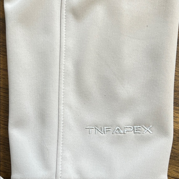 The North Face TNF Apex Women’s Large Cream Zip-Front Long Jacket with Waist Tie - Picture 9 of 16